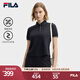 FILA 斐樂官方女子針織短袖領(lǐng)航POLO衫2025夏季新款時(shí)尚休閑涼感上衣 傳奇藍(lán)-NV L 170/88A/L
