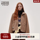 Teenie Weenie小熊女裝冬裝簡(jiǎn)約運(yùn)動(dòng)風(fēng)仿羊羔絨短款外套小個(gè)子上衣