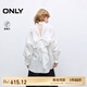 ONLY【七夕禮物】?jī)?yōu)雅風(fēng)露背立體蝴蝶結(jié)純色長(zhǎng)袖襯衫女|125205017 A43奶油白色 XS