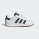 阿迪達(dá)斯 （adidas）三葉草男鞋 新款CAMPUS 00S 時尚小白鞋運動休閑滑板鞋「面包鞋」 JQ7439/白/深靛藍(lán)/金 40.5