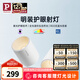Paulmann P德國柏曼明裝護(hù)眼射燈全光譜防眩設(shè)計(jì)無主燈客廳洗墻小山丘筒燈 白杯【明裝】13W-4000K-40°