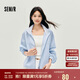 森馬（Semir）外套女秋短款蕾絲寬松蝙蝠袖棉麻立領(lǐng)2025小清新夾克10A525108002