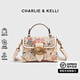 CHARLIE&KELLI CK品牌包包女包手提包小熊涂鴉卡通盒子包女士2025新款單肩斜挎 白色【代寫(xiě)賀卡 禮袋包裝】