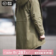 馬登工裝 美式復(fù)古M51魚(yú)尾風(fēng)衣軍大衣派克服棉服中長(zhǎng)款外套連帽男 軍綠色（版型較為寬松） S
