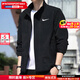 耐克（NIKE）外套男裝上衣 2025秋季新款運動(dòng)服休閑透氣跑步立領(lǐng)速干百搭夾克 熱推/Dri-FIT經(jīng)典薄款/曬圖退10 偏小一碼 L (175/92A)