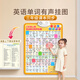 星星舟三年級英語(yǔ)單詞有聲掛圖兒童音標發(fā)音自然拼讀點(diǎn)讀學(xué)習英文字母表 【三年級上下冊】英語(yǔ)單詞掛圖