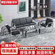 榮將 辦公沙發(fā)茶幾組合簡(jiǎn)約現代簡(jiǎn)易小型皮質(zhì)沙發(fā)商務(wù)辦公室沙發(fā)1+1+3
