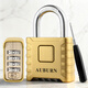 AUBURN大號密碼鎖掛鎖防亂碼 50MM防水密碼門(mén)鎖大門(mén)倉庫防盜鎖A663銅