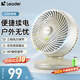海爾（Haier） 電風(fēng)扇迷你USB手持充電臺(tái)式循環(huán)扇風(fēng)扇輕音辦公室桌面小型掛壁風(fēng)扇小型空氣循環(huán)扇學(xué)生宿舍風(fēng)扇 戶外風(fēng)扇+充電款LSF-CB101(W)