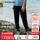 moodytiger兒童褲子防曬拒水夏季男童長(cháng)褲寬松純色百搭女童戶(hù)外休閑運動(dòng)褲