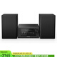Panasonic松下SC-PM700PP-K緊湊型立體聲系統(tǒng)音響音箱帶CD播放器、藍(lán)牙、FM收音機(jī)和USB，低音和高音控制 黑色