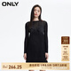 ONLY秋季通勤氣質(zhì)套裝短裙長袖針織連衣裙女|124107012 H1Z 黑色 S (160) 80A