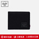 Herschel加拿大赫行25年新品黑標(biāo)Roy短款男簡(jiǎn)約防盜刷錢(qián)包 純黑色