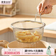 摩登主婦304不銹鋼漏勺家用廚房油炸煮面漏網(wǎng)籃過濾網(wǎng)篩火鍋濾網(wǎng) 細(xì)網(wǎng)油格-大號【濾網(wǎng)304不銹鋼】