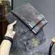 菲尼東爵中國(guó)刺繡牛仔褲男修身小直筒春秋款潮流休閑風(fēng)高端潮牌男士褲子 騎-A802黑灰色933 33