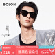 BOLON暴龍眼鏡王鶴棣同款黑超方框太陽鏡防曬遮陽墨鏡男女款BL3151 C10-亮黑色【偏光】