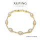 XUPING旭平首飾S1合金簡(jiǎn)約百搭手鏈?zhǔn)罪椛斩Y物送女士飾品 6號(hào)色白色 約17+2cm