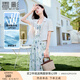 香影【涼感防曬】米白西裝外套女短袖2025夏季新款高級感職業(yè)西服 米色 XL