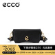 愛步（ECCO）七夕禮物  女包斜挎包 通勤牛皮包包寬帶 中號方包91078 黑色910782590000