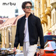 Mr.Bu布先生摩登風(fēng)格夾克外套男2025秋冬新款時(shí)尚棒球領(lǐng)上衣KT16665 鋼琴黑 M (170)