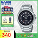 卡西歐（CASIO）太陽(yáng)能商務(wù)休閑簡(jiǎn)約防水鋼帶男士手表MTP-RS100D-1AVDF