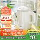 虎牌（TIGER）電熱水壺 雙層防燙 快燒水壺 PCG-G10C 1L電水壺 白色