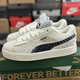 PUMA FIpm米白色五環(huán)面包鞋潮流百搭復古休閑低幫男女情侶款運動(dòng)鞋男 五環(huán)灰白 40