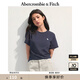 ABERCROMBIE & FITCH【百搭純色】女裝25夏季經(jīng)典小麋鹿修身圓領(lǐng)短袖T恤KI139-5759 海軍藍 S (165/92A)
