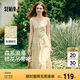 森馬（Semir）連衣裙女設(shè)計(jì)感肌理浪漫2025夏季甜美花邊碎花吊帶裙107425114051