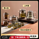 茶皇子（CHAHUANGZI）底部上水電熱水壺純鈦玻璃燒水煮茶一體機(jī)嵌入式茶臺燒水壺煮茶器電茶爐套裝 0.8L 三合一+零觸泡茶器+6杯