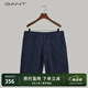 GANT甘特男士直筒通勤純色時(shí)尚簡(jiǎn)約潮流五分褲短褲|20011 433夜藍色 32