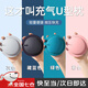 萊樞匯充氣u型枕飛機(jī)護(hù)頸枕旅行便攜按壓充氣枕頭高鐵火車坐車睡覺神器 粉色 便攜式脖枕