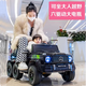 好孩智兒童電動車可坐大人六輪雙人遙控車親子越野玩具車6歲小孩寶寶禮 烤漆黑/六驅(qū)+全功能+雙電+耐磨輪