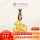 萃華金店足金999琺瑯敦敦象吊墜黃金吉象項鏈七夕節(jié)紀(jì)念日送女友老婆禮物 【水滴敦敦象】金重約7g