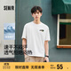 森馬（Semir）短袖T恤男吸濕速干透氣情侶上衣2025潮流印花夏裝109325100228