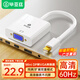 畢亞茲 Mini DP轉(zhuǎn)VGA轉(zhuǎn)換器線 迷你Displayport適配器 微軟Surface蘋(píng)果Mac雷電接投影儀電腦顯示器轉(zhuǎn)接頭