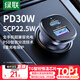 綠聯(lián)【銷量NO1】車載充電器點煙器超級快充轉(zhuǎn)換器插頭一拖二適用蘋果16華為/小米/YU7