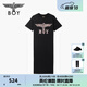 BOY LONDON25新款夏季女款T恤裙時(shí)尚翅膀黑色連衣裙W17015 黑色 S