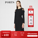 PORTS寶姿商場(chǎng)同款女裝秋季新品中長(cháng)款修身連衣裙LA9D086GFB011 黑色 XS (2)
