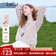 百圖betu女裝2025秋季新款毛針織衫舒適透氣歐若風甜美針織衫2507T05 粉紅 L