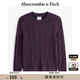 ABERCROMBIE & FITCH【反季優(yōu)惠】男裝24秋冬款經(jīng)典小麋鹿長(cháng)袖針織衫毛衣KI120-4197 深紫色 M (180/100A)