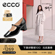 愛(ài)步（ECCO）瑪麗珍鞋女鞋 2025年夏季倪妮同款高跟鞋淺口單鞋 型塑290963 黑色29096301001 36