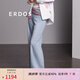ERDOS 春夏高腰百搭闊腿褲時(shí)尚休閑褲寬松女牛仔褲可水洗 經(jīng)典藍(lán) 155/60A/XS
