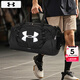 安德瑪（UNDERARMOUR）健身包男包女包 25秋季新款運動(dòng)包背包旅行包單肩包大容量手提包 【約38L】黑色/獨立鞋倉 【輕松收納/助力出行】