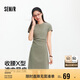 森馬（Semir）連衣裙女圓領(lǐng)收腰彈力針織裙2025夏刺繡休閑短裙辣妹109325114001