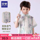 羅蒙漢服男童夏季款兒童新中式國風(fēng)套裝古風(fēng)唐裝畢業(yè)演出服 淺綠色130