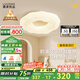 鹿家良品（LUUGAA）曲奇臥室吸頂燈奶油風(fēng)臥室燈主臥客廳燈云朵兒童房全光譜護(hù)眼燈具 【薦】全光譜40cm三色光50W