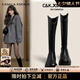 CAMILA KSENIA馬丁靴女2025新款秋冬季時尚長筒靴騎士靴柔軟舒適長靴 黑色【單里】 38