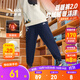 安踏兒童褲子男小童裝2025秋冬季綜訓(xùn)炫干透氣舒適簡(jiǎn)約針織運(yùn)動(dòng)長(zhǎng)褲 【加絨保暖】深夜藍(lán)-2 140