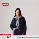Levi's李維斯女士美式懷舊復(fù)古巴恩風(fēng)時尚深藍顯瘦牛仔夾克外套 深牛仔色 S